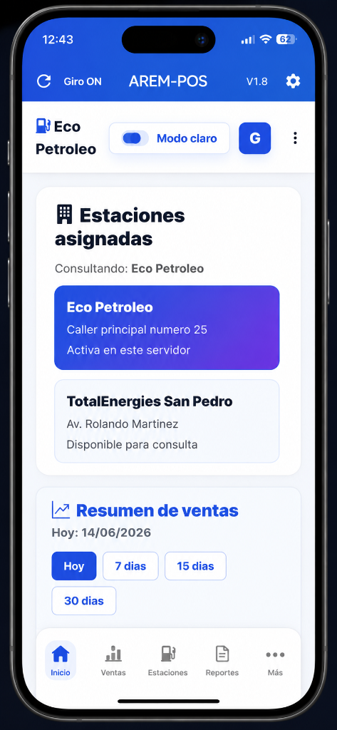 AREM-POS App Móvil
